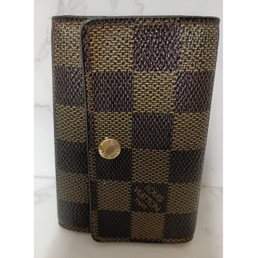 LOUIS VUITTON Damier Ebene Multicles 6-Key Holder - EUC